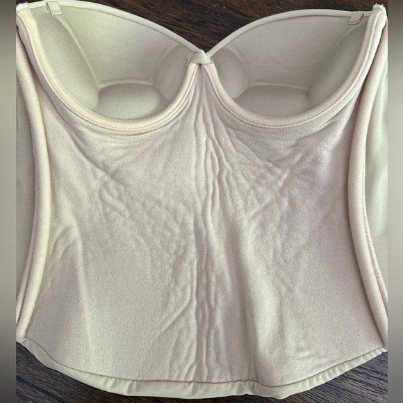 Merry Modes Nude Bridal Seamless Bustier Style 9500 Size 34B - Picture 4 of 10